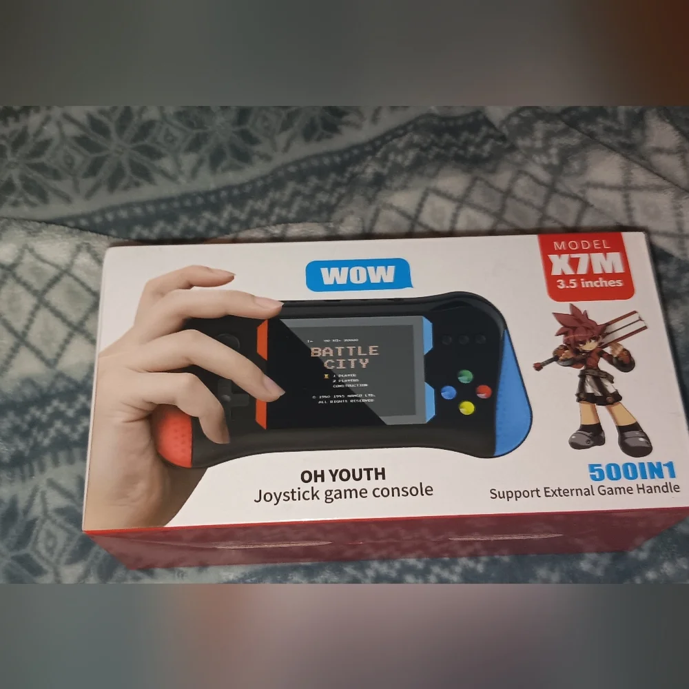 X7M Handheld Game Console - Black and Blue